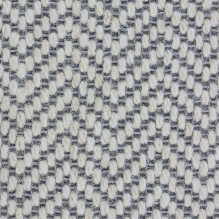 Herringbone Dapple Pure Wool Stair Runner With 100% Cotton Grey Border