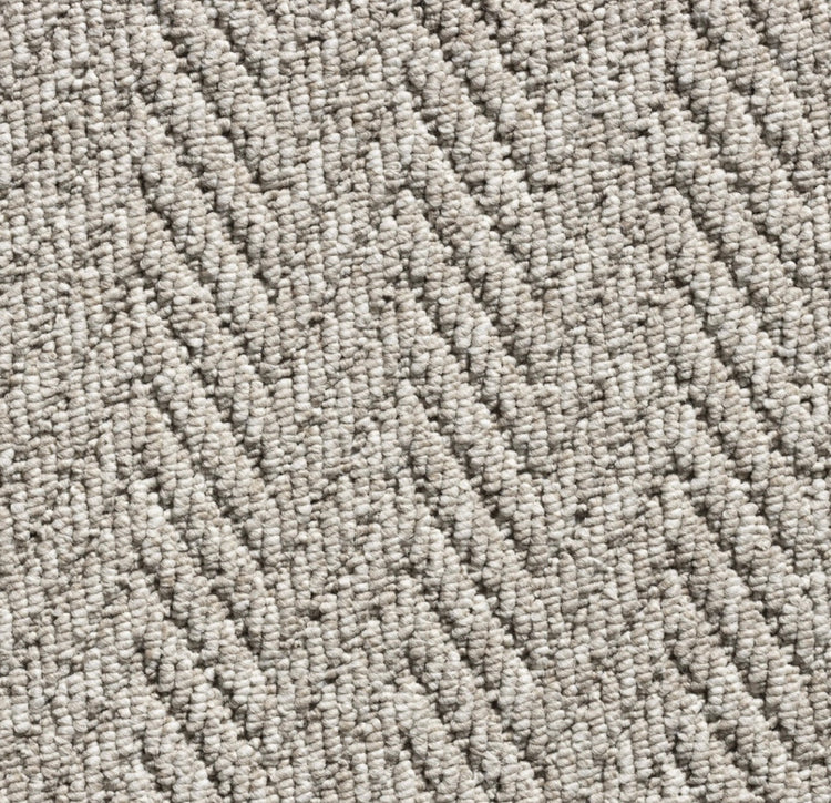 Andes Grey Stair Runner With 100% Pure Wool Edge