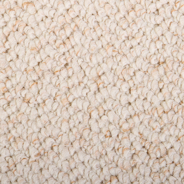 Keswick Cream Fleck Weave Rug With 100% Cotton Black Border
