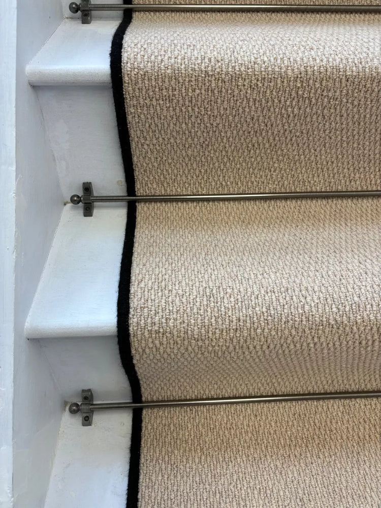 Kalahari Caramel Stair Runner Loop Pile with 100% Wool edge