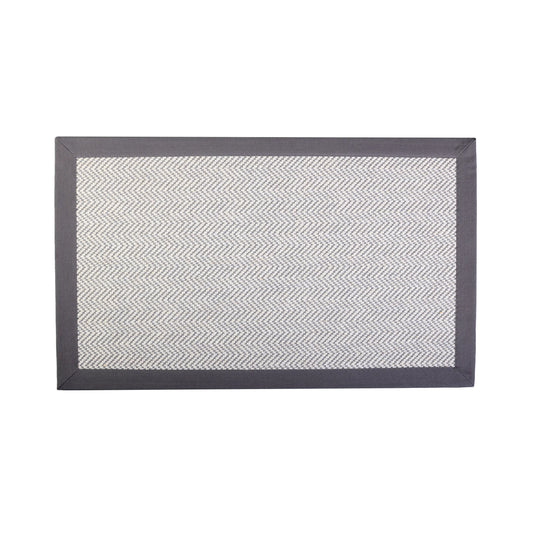 Dapple Rug 100% Grey Cotton Border