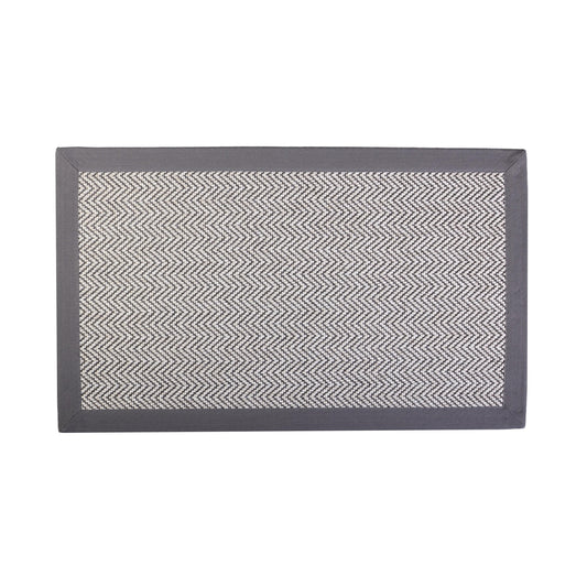 Java Rug With 100% Cotton Grey Border