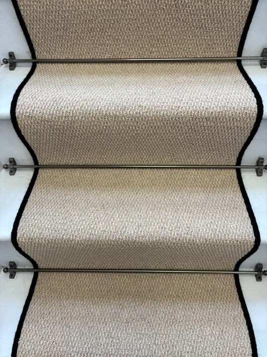 Kalahari Caramel Stair Runner Loop Pile with 100% Wool edge