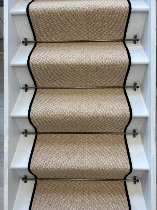 Kalahari Caramel Stair Runner Loop Pile with 100% Wool edge