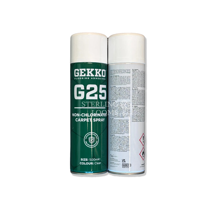 Gekko G25 Carpet Spray Adhesive Non-Chlorinated - 2 Pack (500ml)