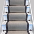 Herringbone Dapple Pure Wool Stair Runner With 100% Cotton Grey Border