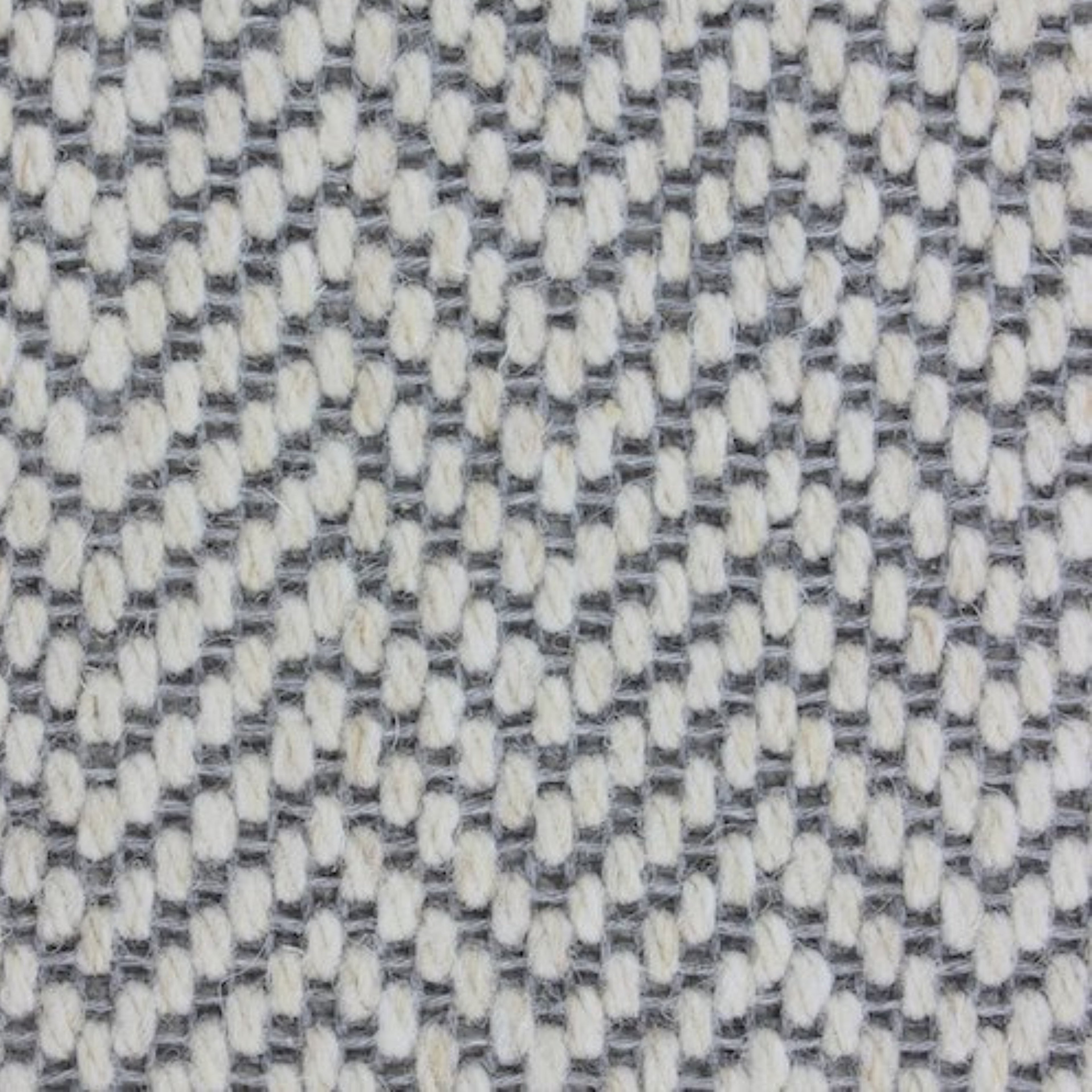Herringbone Dapple Wool Stair Runner with 100% Cotton Black Border