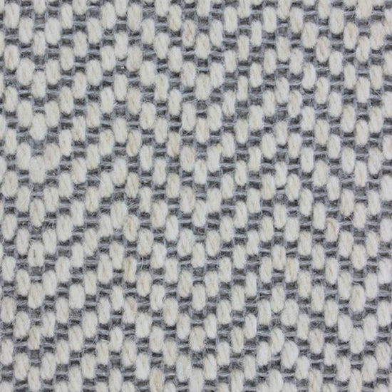 Herringbone Dapple Wool Stair Runner with 100% Cotton Black Border