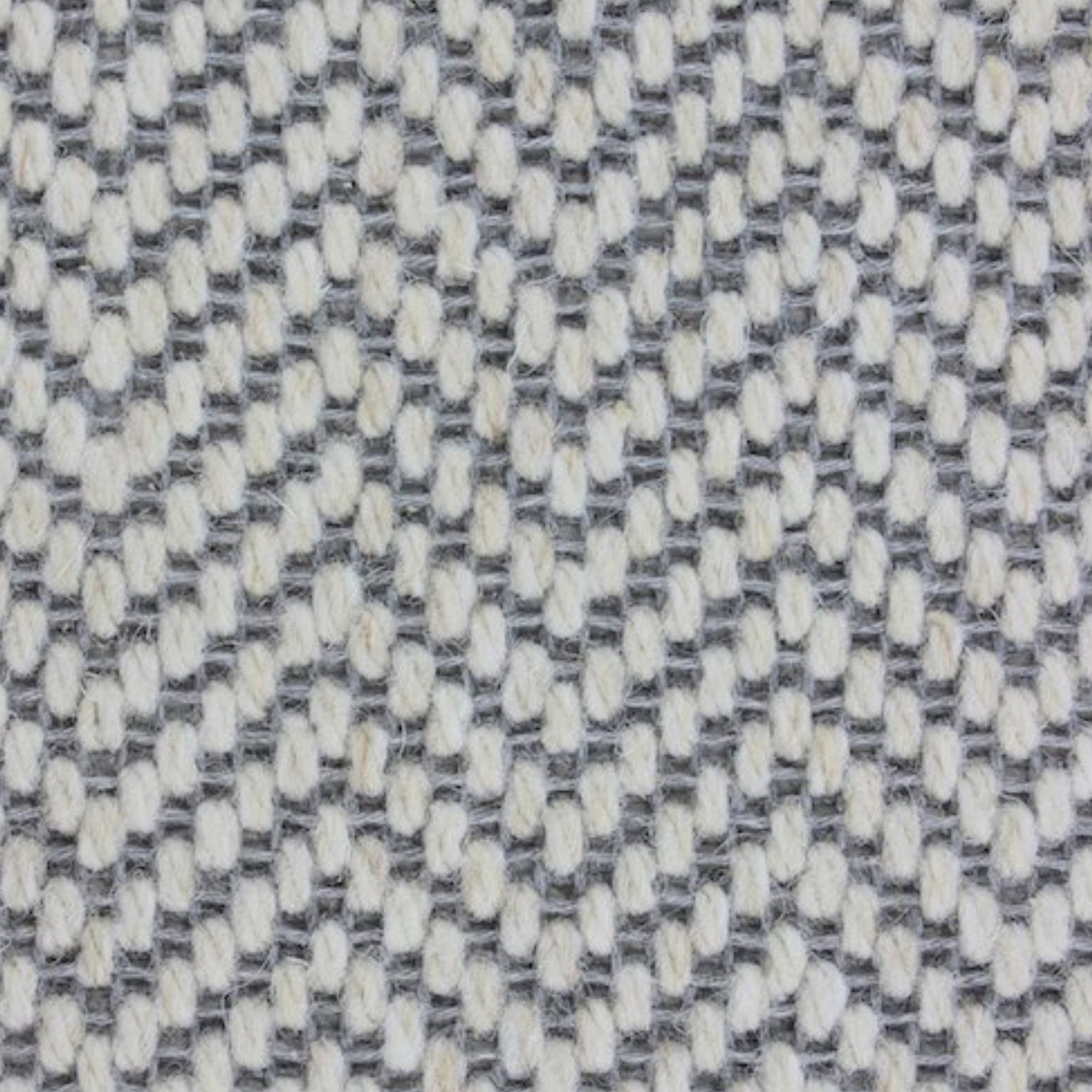 Herringbone Dapple Pure Wool Stair Runner With 100% Cotton Grey Border