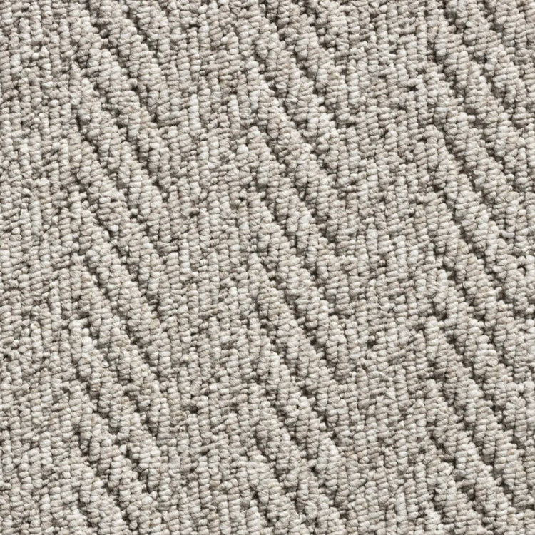 Andes Grey Stair Runner With 100% Cotton Black Border