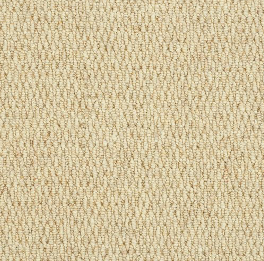 Kalahari Caramel Wool Stair Runner with 100% Cotton Black Border