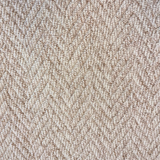Herringbone Keswick Cream Fleck Stair Runner with 100% Wool Edge