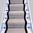 Keswick Cream Fleck Weave Stair Runner with 100% Cotton Black Border