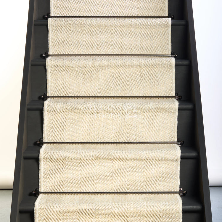 Ivory New England Stair Runner with Self-Colour Edge