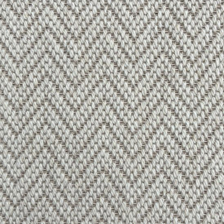 Herringbone Savoy Wool Stair Runner With 100% Black Cotton Border
