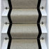 Andes Grey Stair Runner With 100% Cotton Black Border