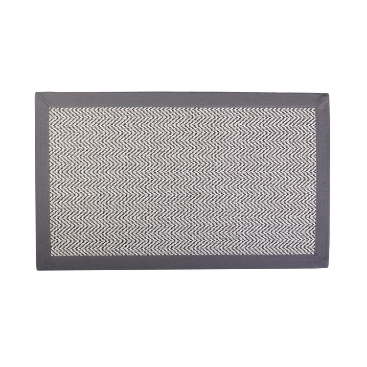 Java Rug With 100% Cotton Grey Border