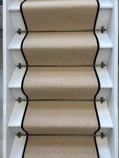 Kalahari Caramel Stair Runner Loop Pile with 100% Wool edge