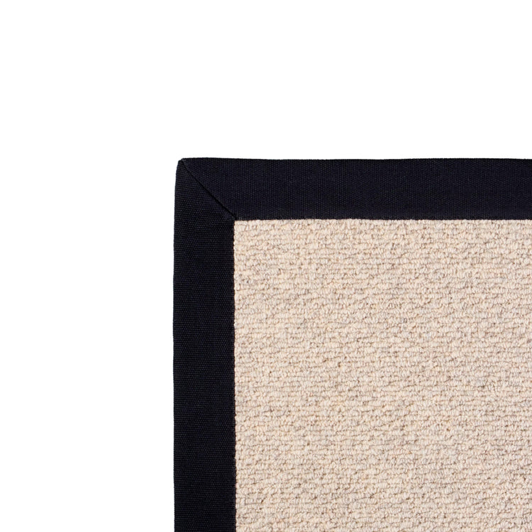 Kalahari Caramel Rug With 100% Cotton Black Border