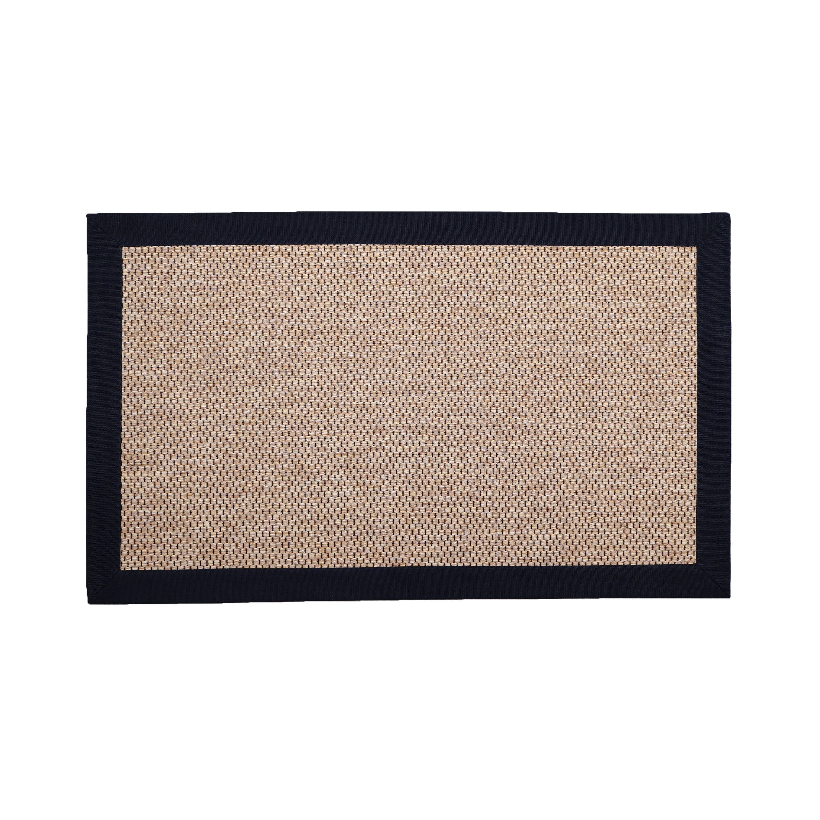 Marlowe Rug With 100% Cotton Black Border