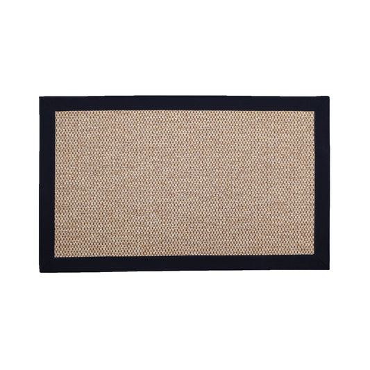 Marlowe Rug With 100% Cotton Black Border