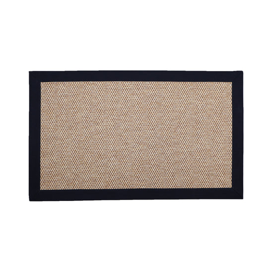 Marlowe Rug With 100% Cotton Black Border