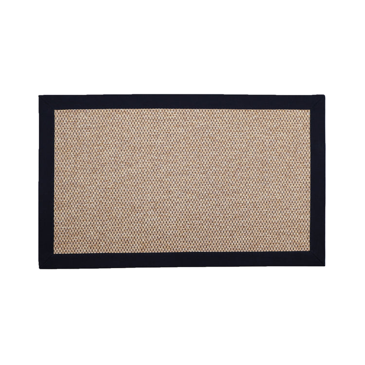 Marlowe Rug With 100% Cotton Black Border