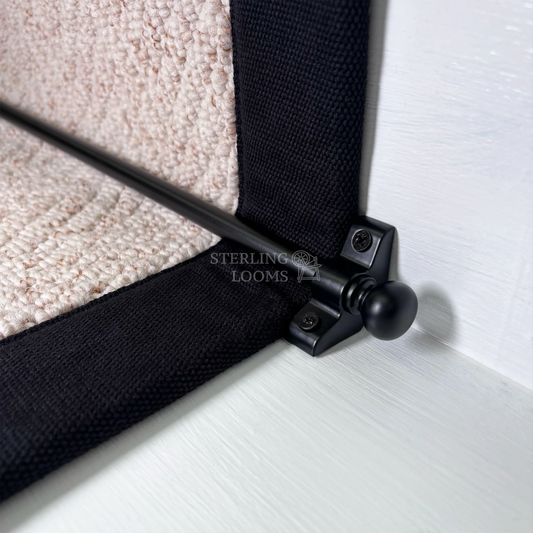 Ascot Matt Black Stair Rods