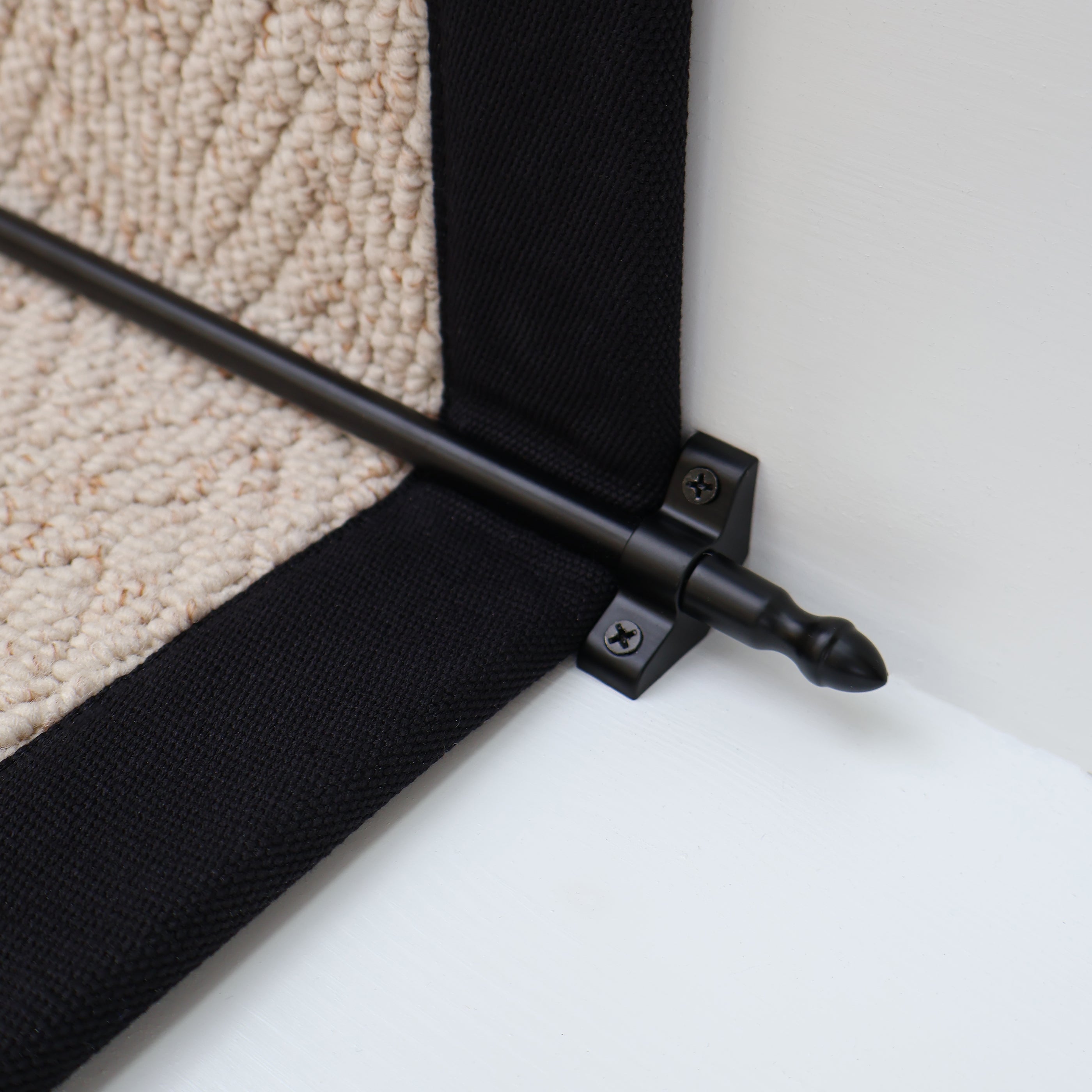 Cavalier Matt Black Stair Rod