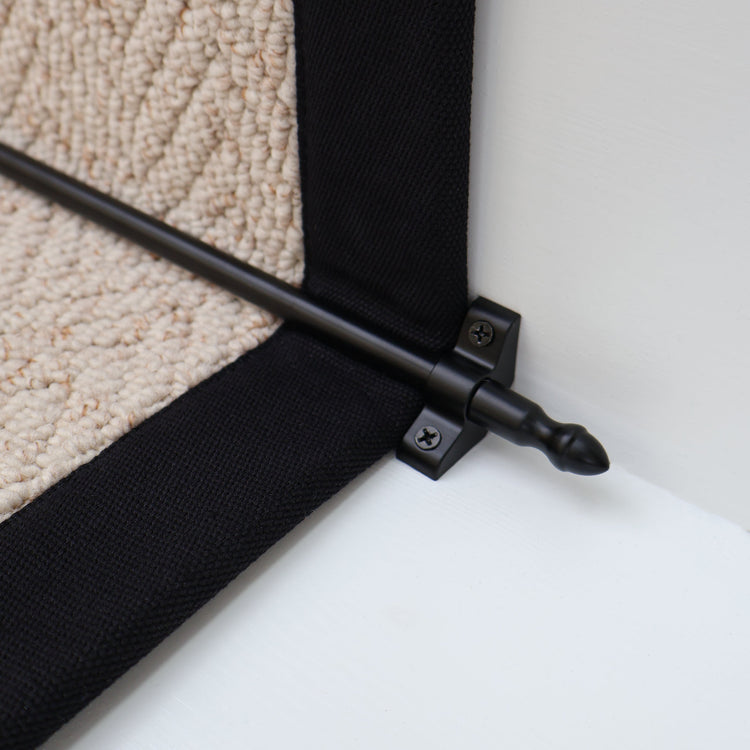 Cavalier Matt Black Stair Rod