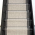Herringbone Mirage Grey Stair Runner with 100% Cotton Grey Border