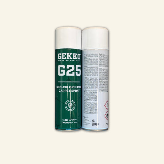 Gekko G25 Carpet Spray Adhesive Non-Chlorinated - 2 Pack (500ml)