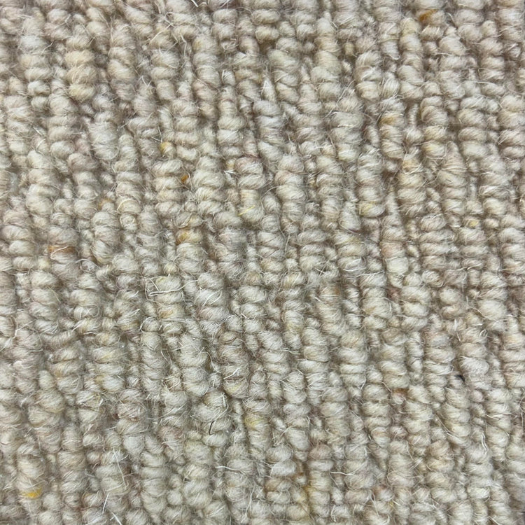 Kalahari Cream Wool Stair Runner with 100% Cotton Black Border